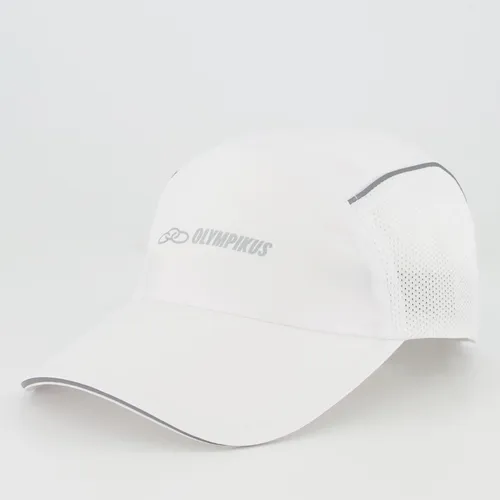Boné Olympikus running branco leve de 50g com tecnologia Quick Dry para corredores brasileiro