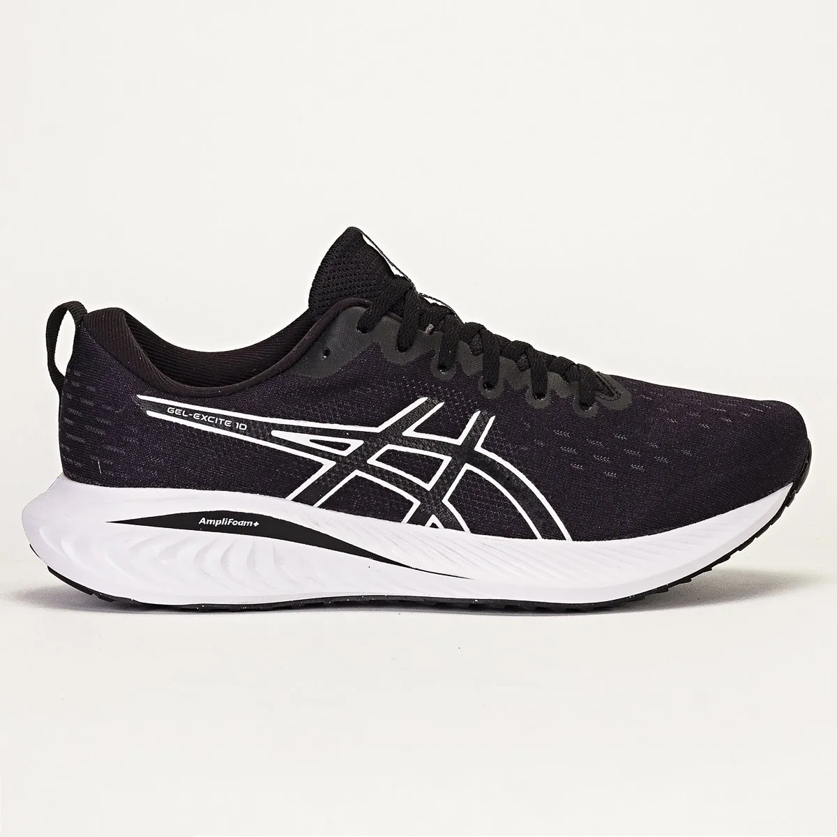 tenis-asics-gel-excite-10-masculino preto para corrida 10km