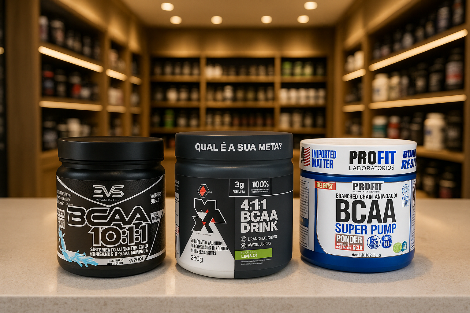 Ótimas Opções de BCAA em Pó para Corrida: Profit Labs, 3VS Nutrition e Max Titanium