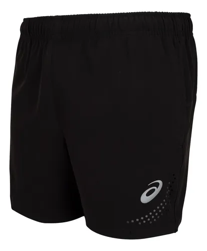 Bermuda Asics 5" Recorte Respirável Lase com ventilação superior e suporte interno para climas quentes.